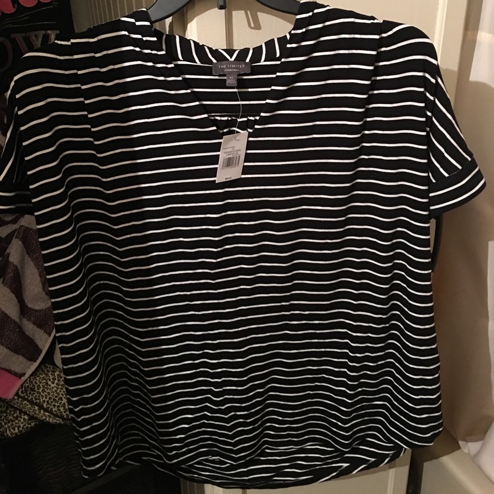 New The Limited striped top size 1x.